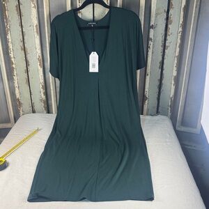 Universal Standard Theresa v-Neck Dark Green Dress